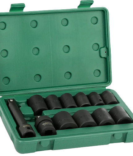 1/2" Smūginių galvučių rinkinys 12vnt. (7/16"-1") (Colinė sistema)
