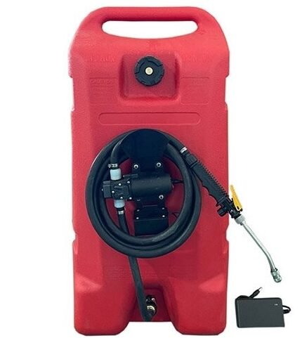 Mobili kuro talpa (plastikinė) su pompa 12V akum./230V 53L su ratukais