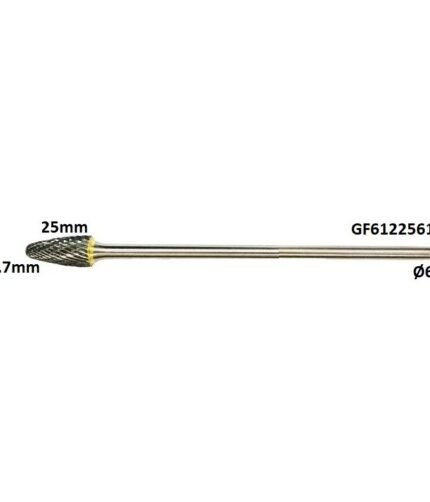 Prailginta freza kietmetalio F išgaubta užapvalinta Ø12.7 x 25mm