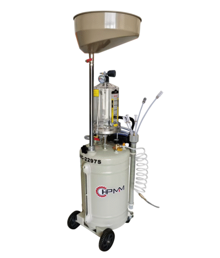 Tepalo surinkimo bakas 105l su išsiurbimu ir išleidimu (su plast. indu)