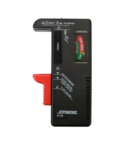 Testeris 1.5V ir 9V baterijoms