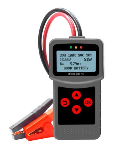 Testeris akumuliatoriaus baterijos skaitmeninis