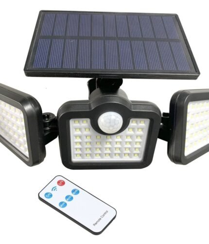 Autonominis šviestuvas su saulės baterija ir šviesos / judesio jutikliu 21.6W 6500K