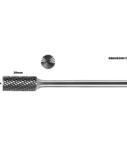 Prailginta freza kietmetalio B cilindro formos Ø8 x 20mm