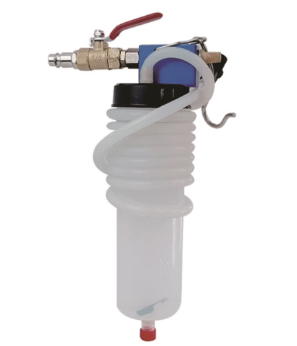 Stabdžių sistemos nuorinimo ir užpildymo įrenginys