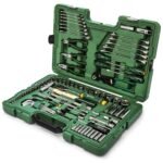 1/4" + 1/2" Galvučių ir įrankių rinkinys 104vnt.