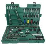 1/4'' + 3/8'' + 1/2'' Galvučių ir raktų rinkinys 190vnt. 6-kampės