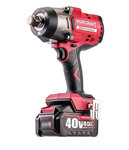 Akumuliatorinis smūginis veržliasukis WORCRAFT 3/4'' 2600Nm 40V LI-ION (pl.dėž.)