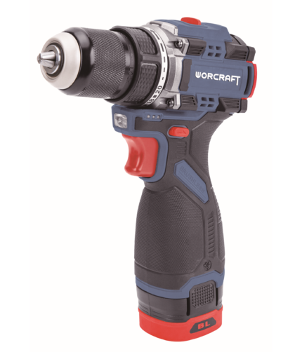 Akumuliatorinis suktuvas-gręžtuvas WORCRAFT su priedais 16.8V LI-ION (pl.dėž.)