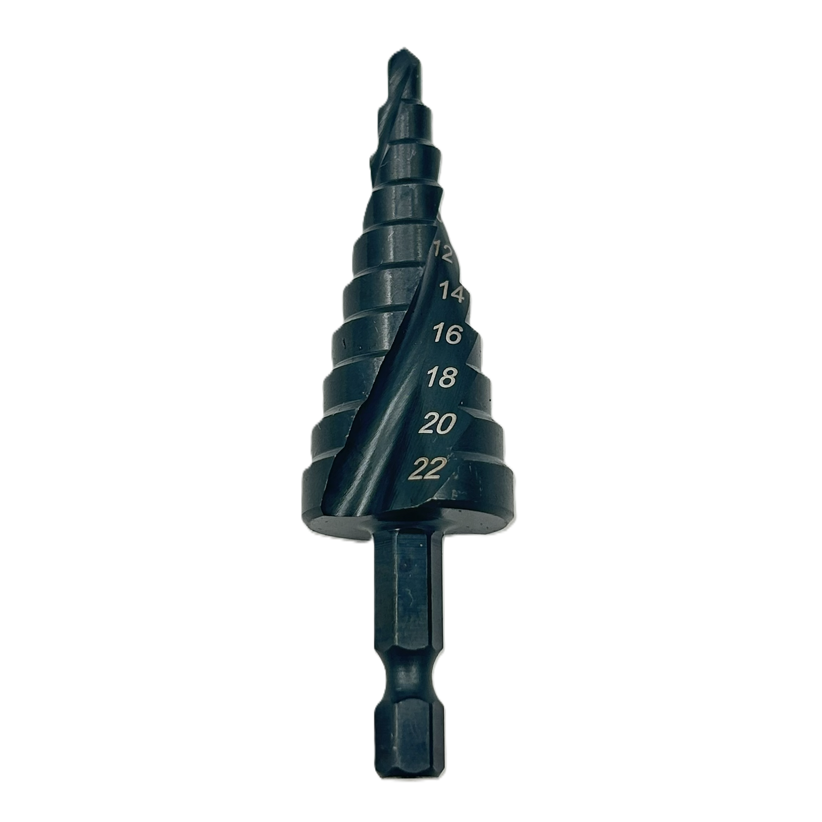Grąžtas pakopinis HSS 4.0-22.0mm (Co) 1/4" (HEX)